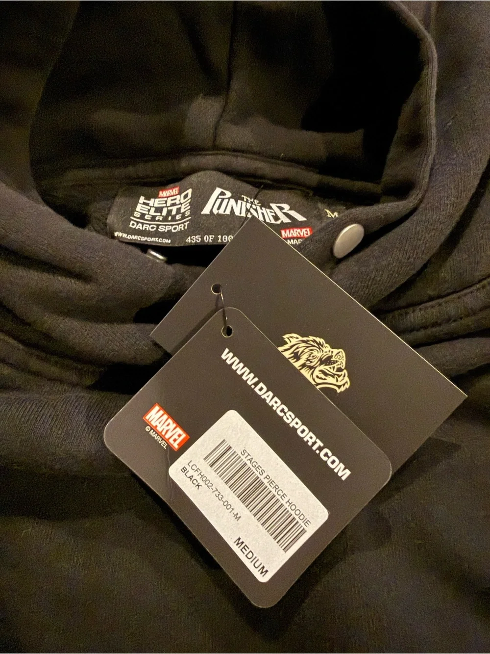 Darc Sport x Marvel Punisher Pierce hoodie